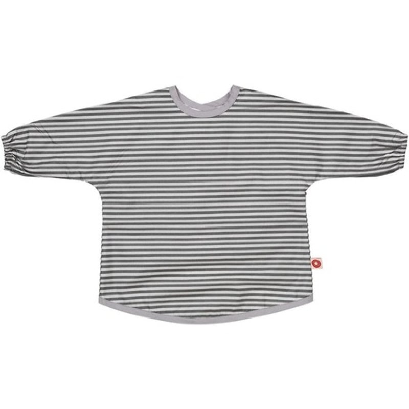 Sleeve Bib Dirt Grey Stripes by Franck & Fischer