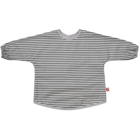 Sleeve Bib Dirt Grey Stripes by Franck & Fischer