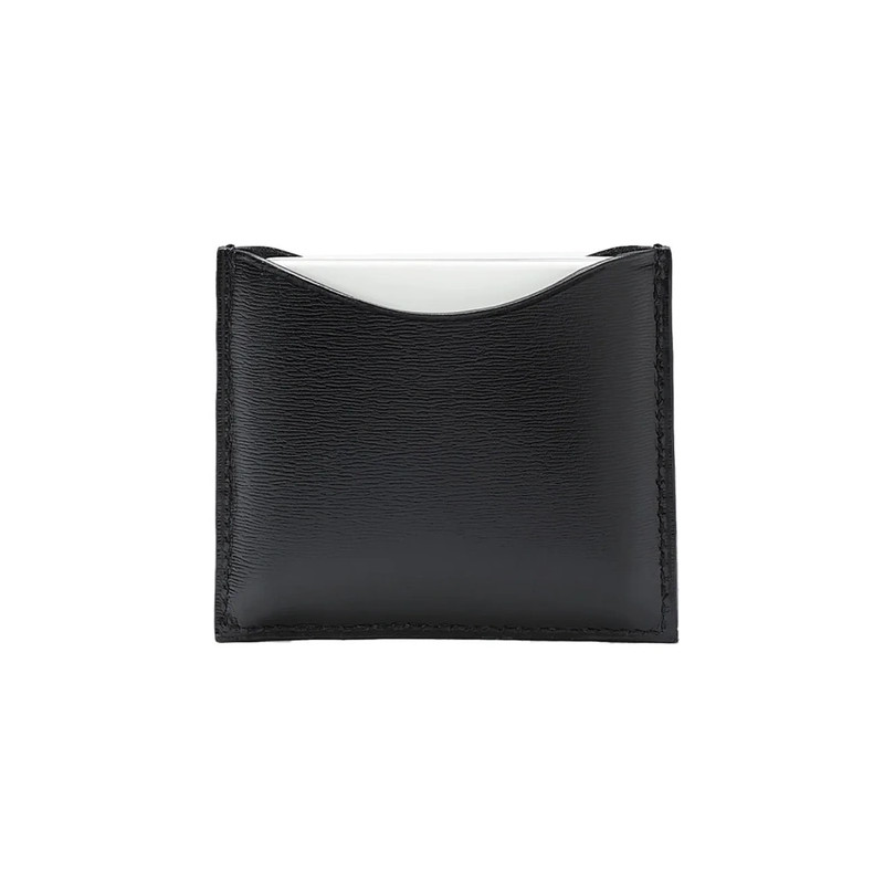 La Bouche Rouge Black Leather Compact Case