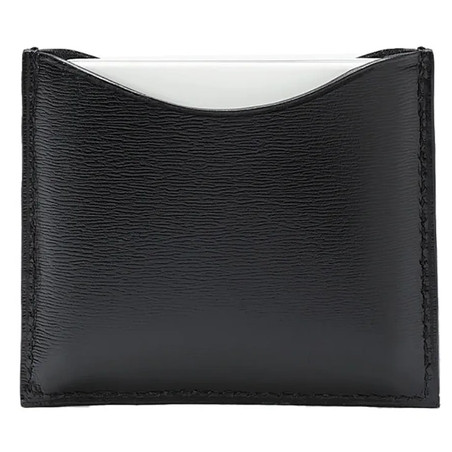 La Bouche Rouge Black Leather Compact Case