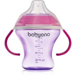 Babyono Take Care Nonspill Cup With Soft Spout Purple 180 Ml For 3 Months And Older