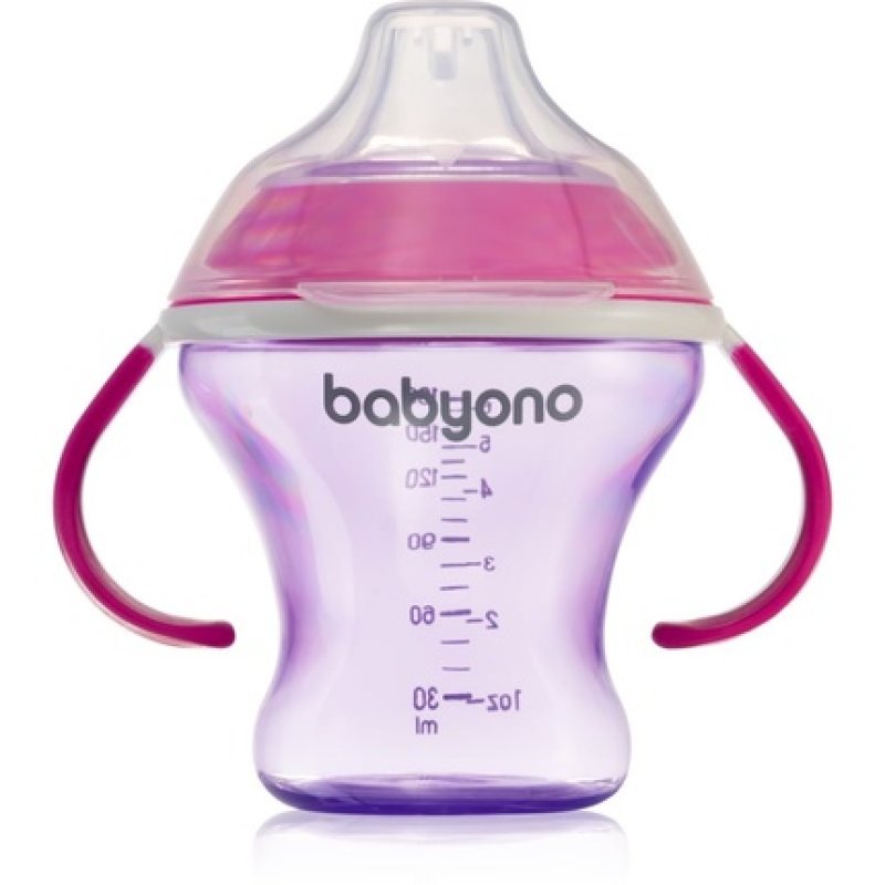 Babyono Take Care Nonspill Cup With Soft Spout Purple 180 Ml For 3 Months And Older
