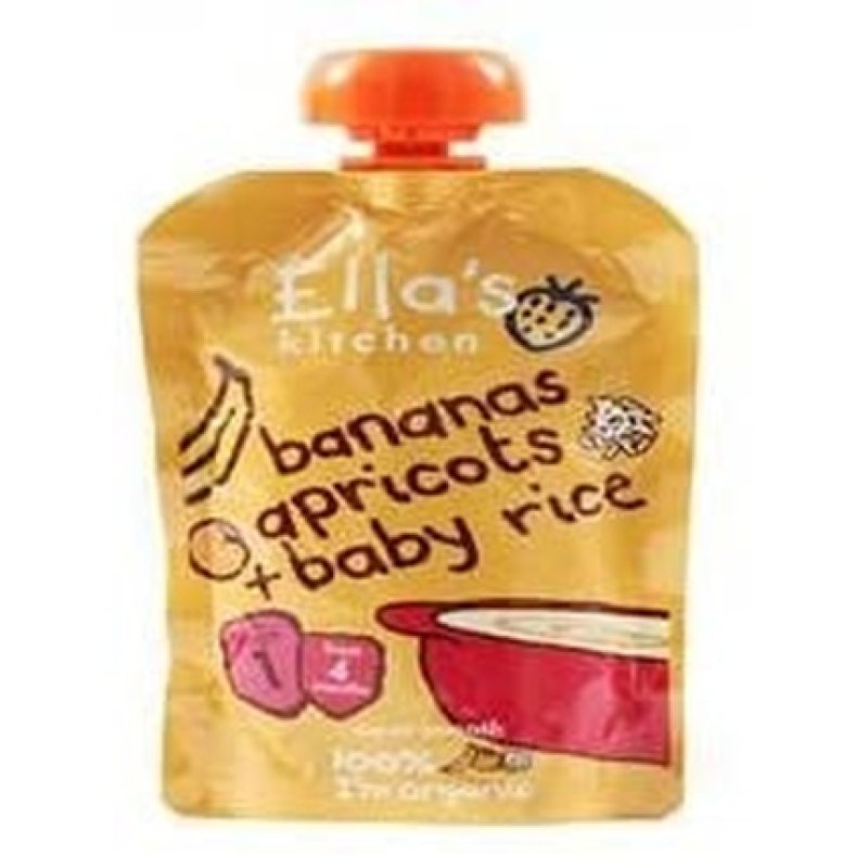 Ellas Kitchen S1 Baby Rice Banana & Apricot 120g X 9 Pack Of 9