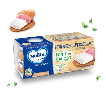 Mellin Baby Cheese with Ham 80g - Pack of 2