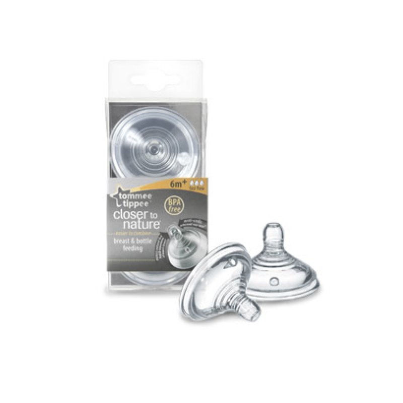 Tommee Tippee Easi-Vent Sauger bottle nipple Round Fast flow