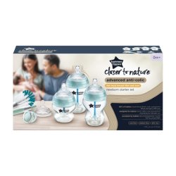 Closer To Nature Advanced Anti-Colic Starter Set For Newborns - 2 X 150ml Bottles, 2 X 260ml Bottles, Bottle Brush, 0-6