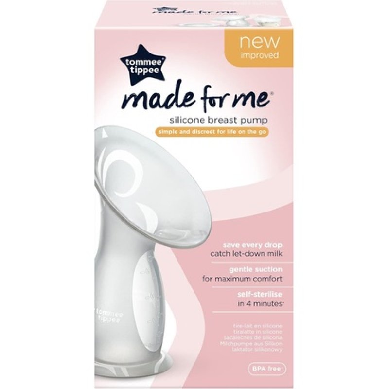 Tommee Tippee Silicone Manual Breast Pump 100ml with Let Down Catcher