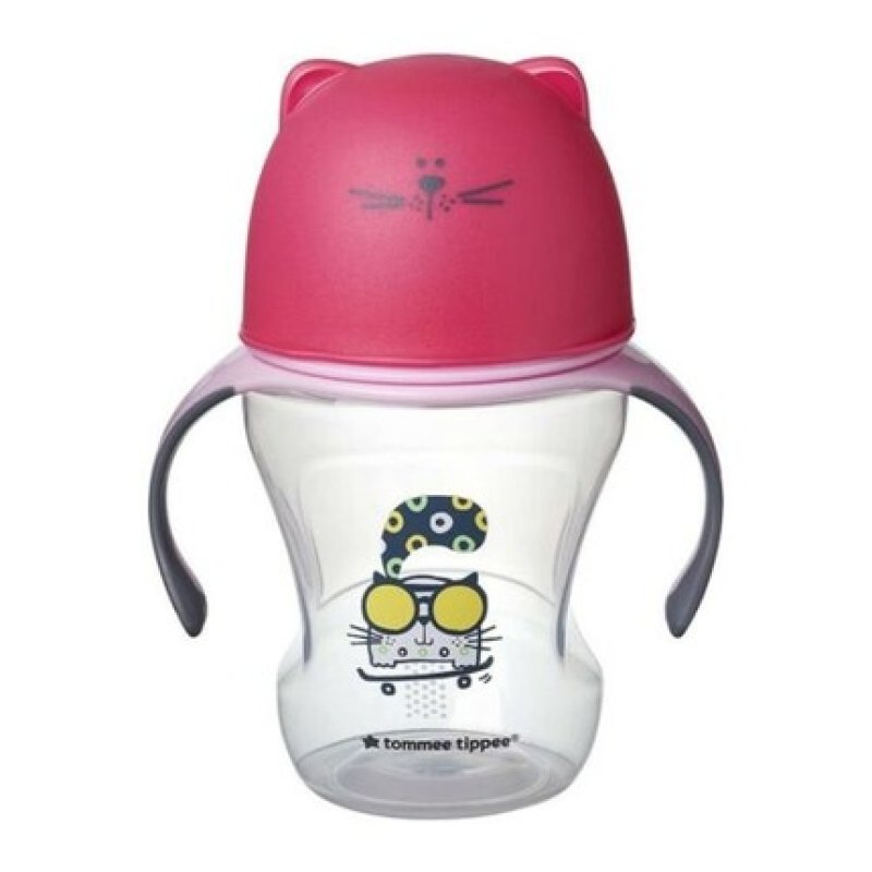 Tommee Tippee Trainer Cup Children's Cup with Soft Spout 230ml Pink
