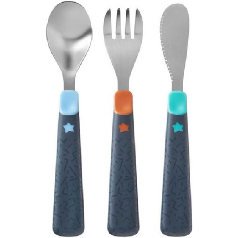 Tommee Tippee Stainless Steel First Cutlery Set for Kids 12m 
