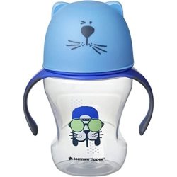 Tommee Tippee Soft Sippee Freeflow Training Cup Leakproof For 6 Months 230ml Blue Bpa Free