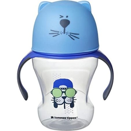 Tommee Tippee Soft Sippee Freeflow Training Cup Leakproof For 6 Months 230ml Blue Bpa Free