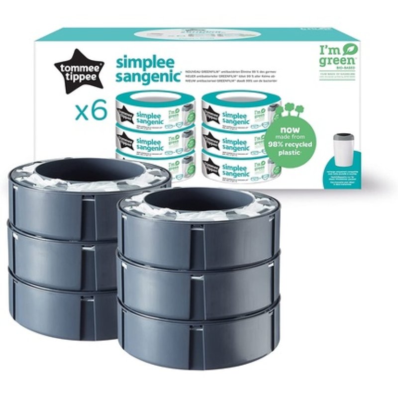 Tommee Tippee Simplee Sangenic Nappy Bin Refills, Sustainably Sourced