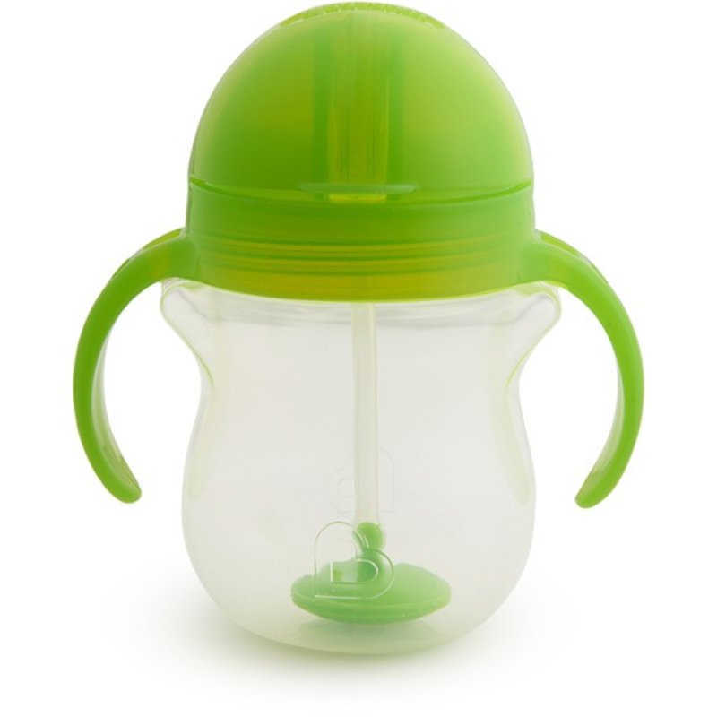 Munchkin Any Angle Click Lock Weighted Straw Trainer Tasse Vert Universel 1 pièce(s)