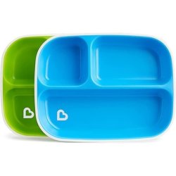 Munchkin Splash Divided Toddler Plates Bpafree Noslip Bottom Pack Of 2