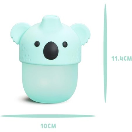 Munchkin 3D Koala Soft-Touch Spill-Proof Sippy Cup 8oz BPA-Free Transition Cup for Toddlers 9 Months Easy-Grip