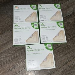 Molnlycke Mepilex Border Flex Adhesive Dressing 10x10cm