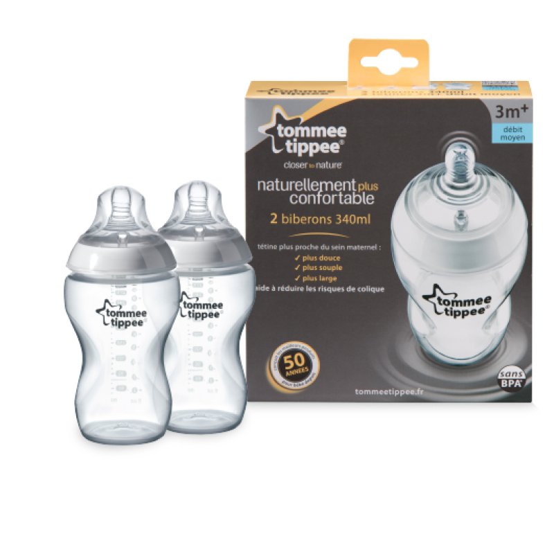 Tommee Tippee 5010415226204 feeding bottle 340 ml Transparent, White