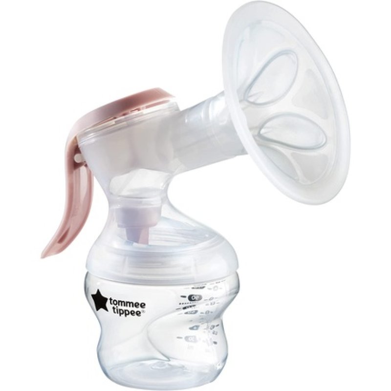 Tommee Tippee Made For Me Single Manual Breast Pump, Strong Suction, Soft Feel