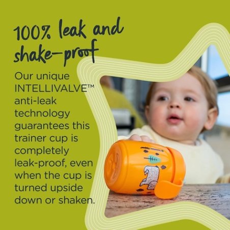 Tommee Tippee Superstar Sippee, Trainer Sippy Cup For Babies With Intellivalve