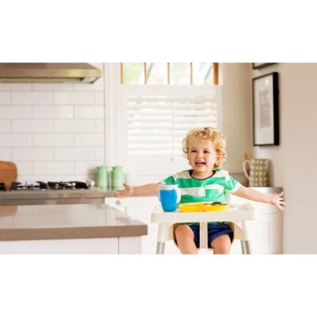 Munchkin Lil' Apple Kids Divided Plates with Compartments BPA Free Baby Weaning Plates for Kids 6 Months and Over -