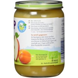 HiPP Organic Baby Food Puree Fruits Apricot Apple from 4 Months 190g