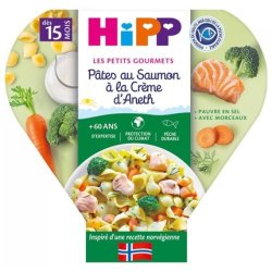 Hipp Les Petits Gourmets Salmon Pasta with Dill Cream for 15 Months 250g