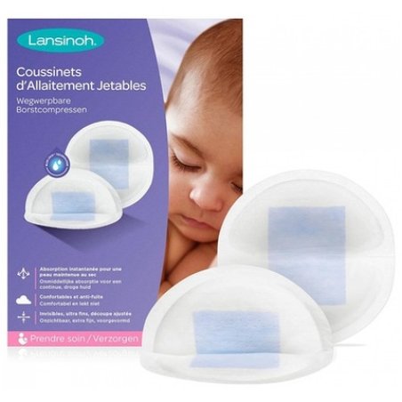 Lansinoh 60 Disposable Nursing Pads Ultra-Absorbent and Comfortable