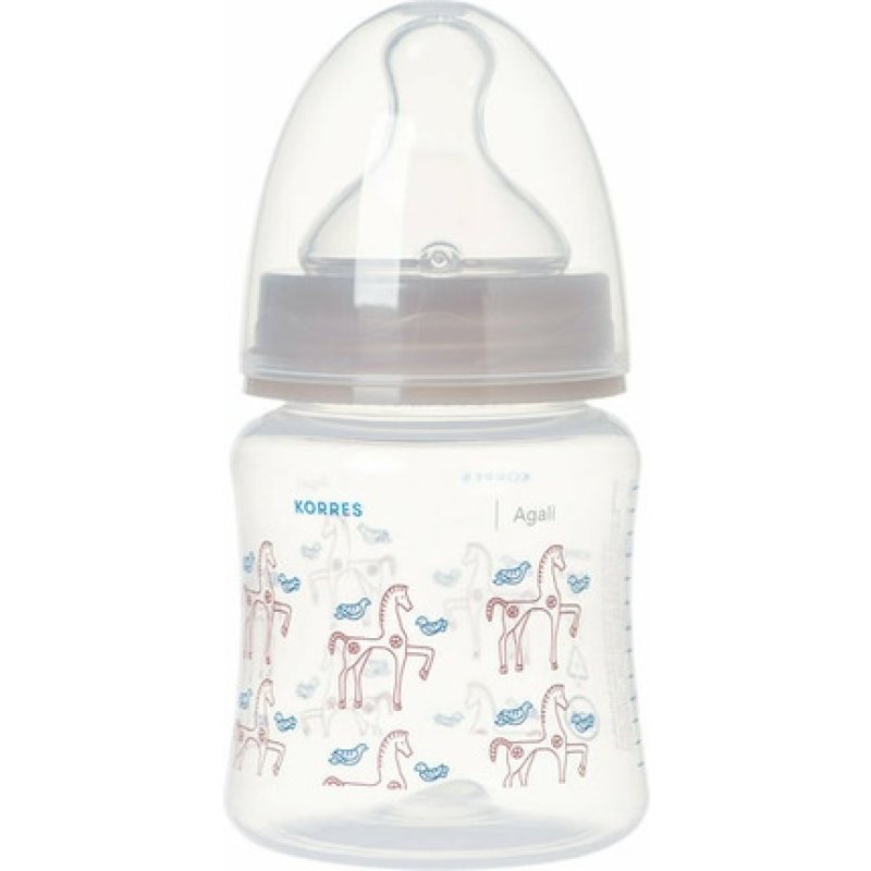 Korres Plastic Baby Bottle With Slow Flow Silicone Nipple 150ml