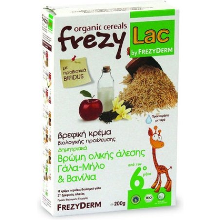 Frezylac Organic Baby Oatmeal Cream With Milk Apple And Vanilla 200 Grams