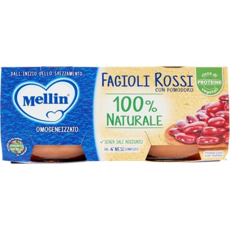 Mellin Red Bean Homogenized with Tomato from 4th Month - Pack of 2