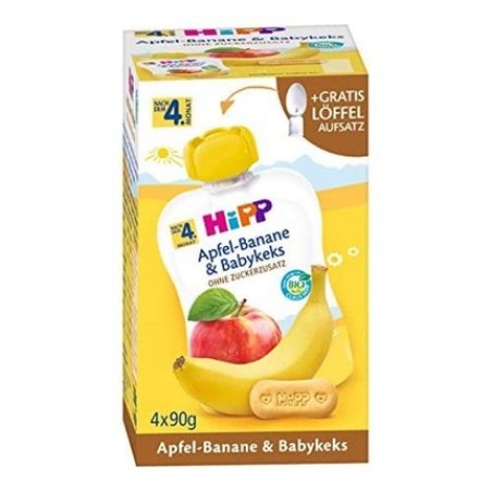 Hipp Organic Fruit And Grain Squeeze Pouch For Babies Applebanana
