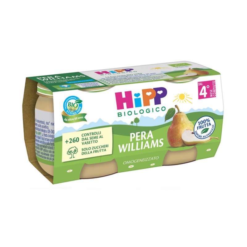 Hipp Organic Williams Pear Puree From 4 Months 2 X 80g