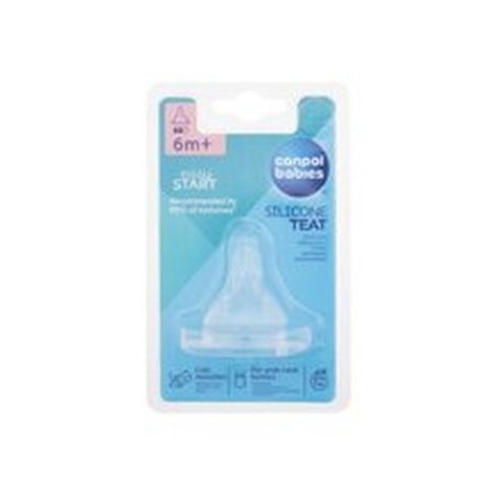 Canpol Babies Easy Start Silicone Teat Medium 6 Months Savika