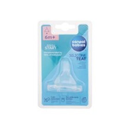 Canpol Babies Easy Start Silicone Teat Porridge 6 Months Suitable For Porridge