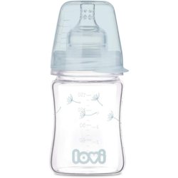 Lovi Anti-Colic Baby Feeding Glass Bottle with Dynamic Teat 150ml