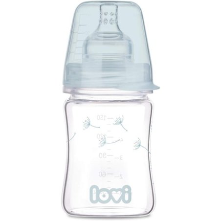 Lovi Anti-Colic Baby Feeding Glass Bottle with Dynamic Teat 150ml