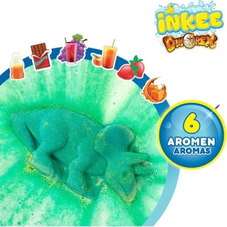 Inkee Gift Box Dino Bath Set For Children 7 Bath Additives
