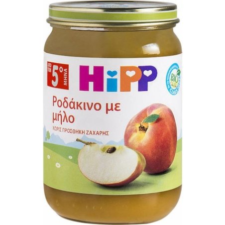 Hipp Organic Fruit Puree With Peach And Apple From 5 Months 190g