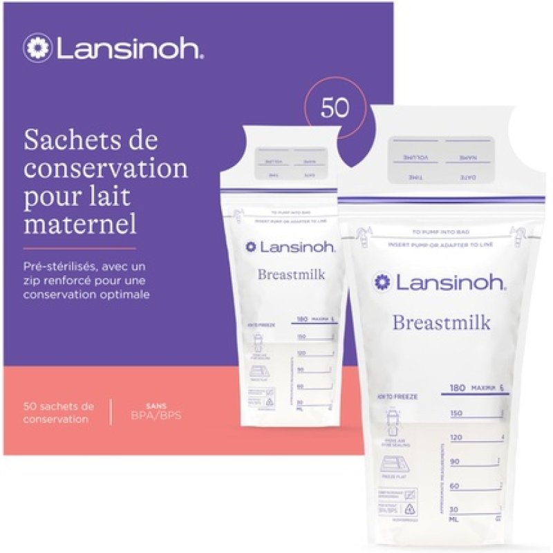 Lansinoh Breast Milk Storage Bags 50 Count