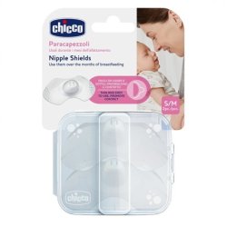 Chicco Silicone Nipple Shields Small S-M 2 Pieces