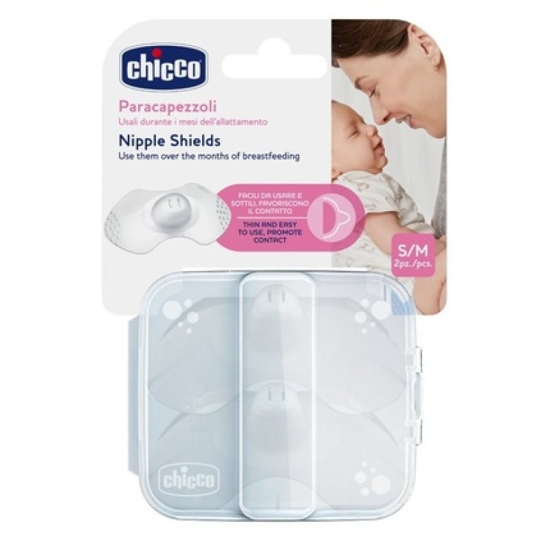 Chicco Silicone Nipple Shields Small S-M 2 Pieces