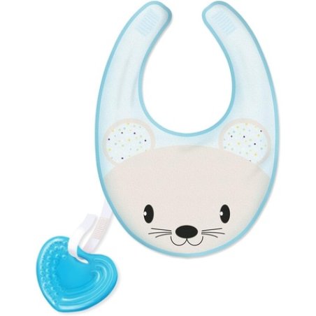 Chicco Fresh Bib with Removable Teething Ring Boy Blue