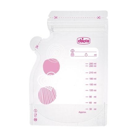 Chicco Milk Bags Leak-Proof with Practical Spout - Pack of 30