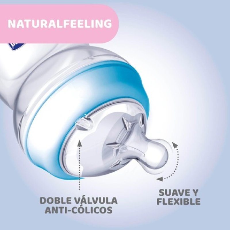 Chicco Natural Feeling Anti-Colic Baby Bottle for 0 Months 150ml