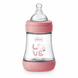 Chicco Chicco Perfect Baby Bottle 0 Months Silicone Pink 150ml