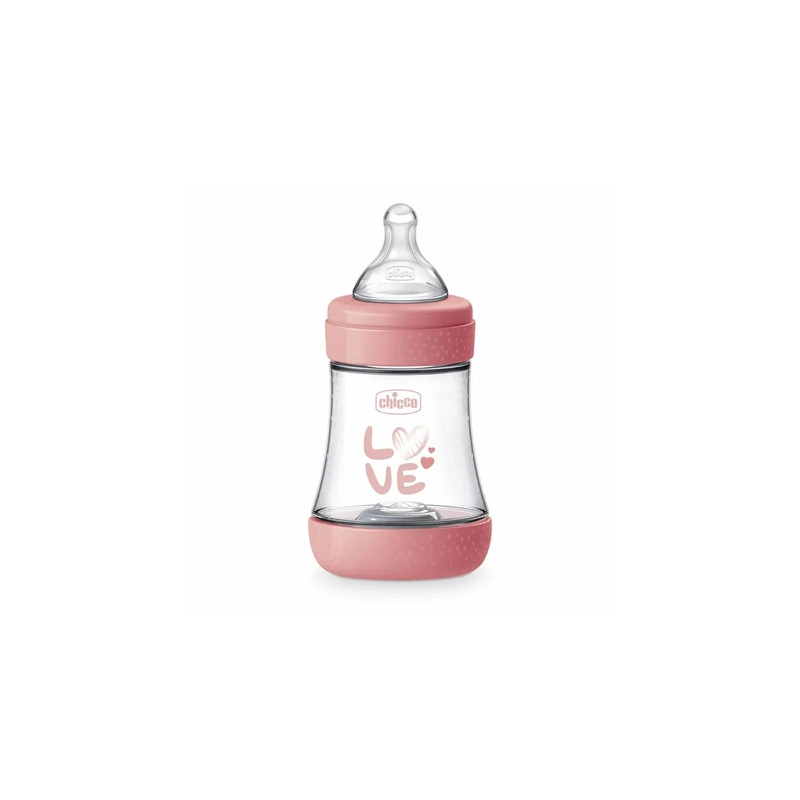 Chicco Chicco Perfect Baby Bottle 0 Months Silicone Pink 150ml