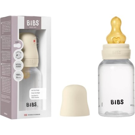 Bibs Baby Bottle 150ml Natural Rubber Latex Teat Anticolic BPA-Free