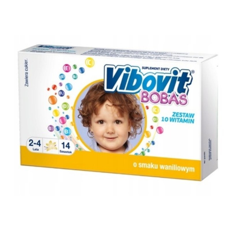 Vibovit Bobas Vanilla Flavour 14 Sachets With Long Expiry Date
