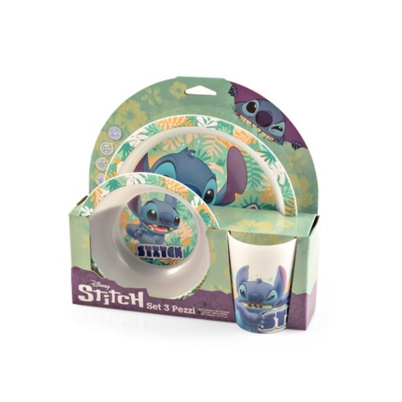 Lulabi Lulabistitch Hawaii Baby Feeding Set 3 Pieces Bpa Free Colorful Dishwasher Safe Microwave Safe