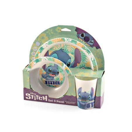 Lulabi Lulabistitch Hawaii Baby Feeding Set 3 Pieces Bpa Free Colorful Dishwasher Safe Microwave Safe